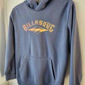 Billabong Navy Hoodie with Yellow & Peach Logo
